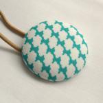 Ponytail Holder, Teal Cloud..