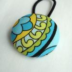 Ponytail Holder, Turquoise ..
