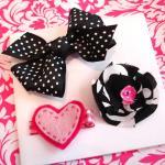 SALE Black and Pink Hair Bo..